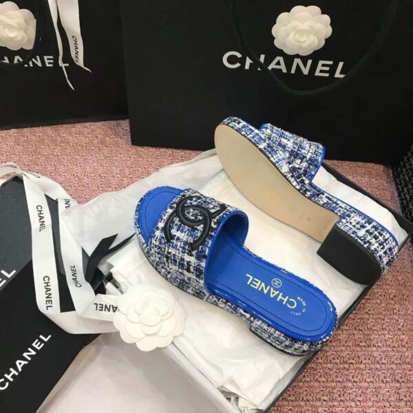 Chanel Mules Electric Blue For Women, Women's Shoes