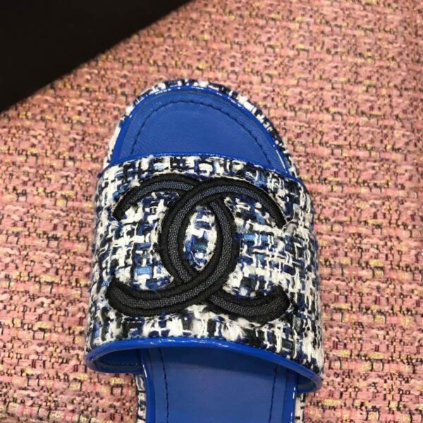 Chanel Mules Electric Blue For Women, Women's Shoes