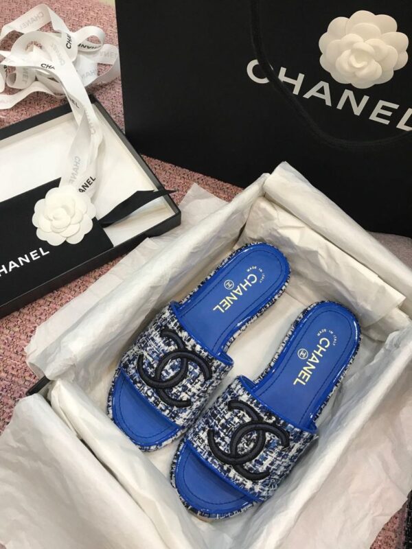 Chanel Mules Electric Blue For Women, Women's Shoes