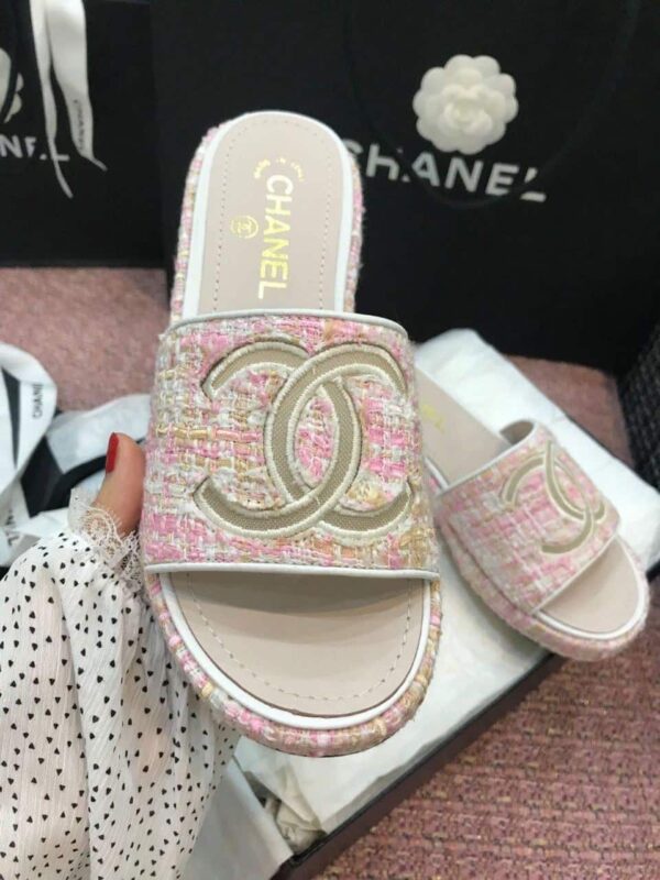 Chanel Mules Light Pink For Women, Women's Shoes