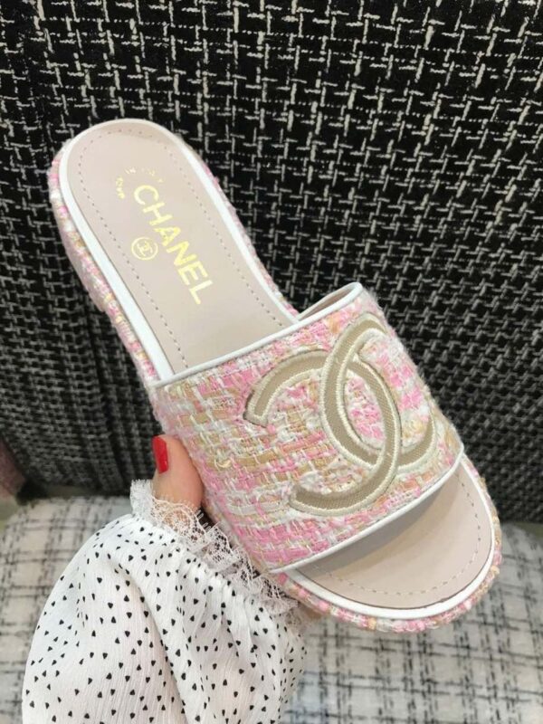 Chanel Mules Light Pink For Women, Women's Shoes
