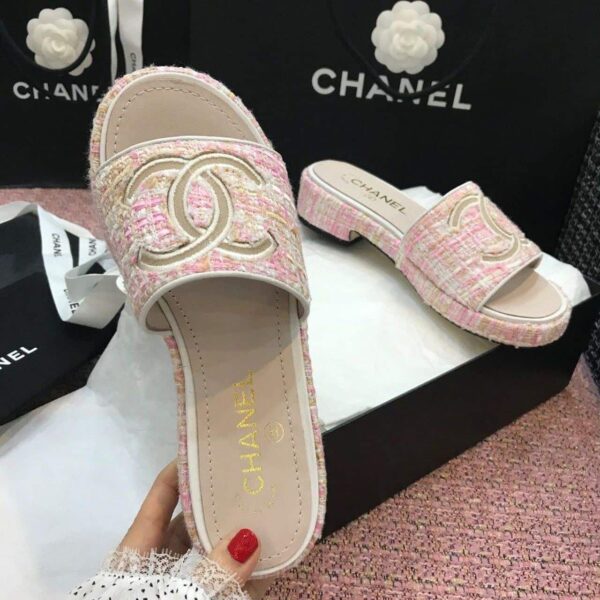 Chanel Mules Light Pink For Women, Women's Shoes
