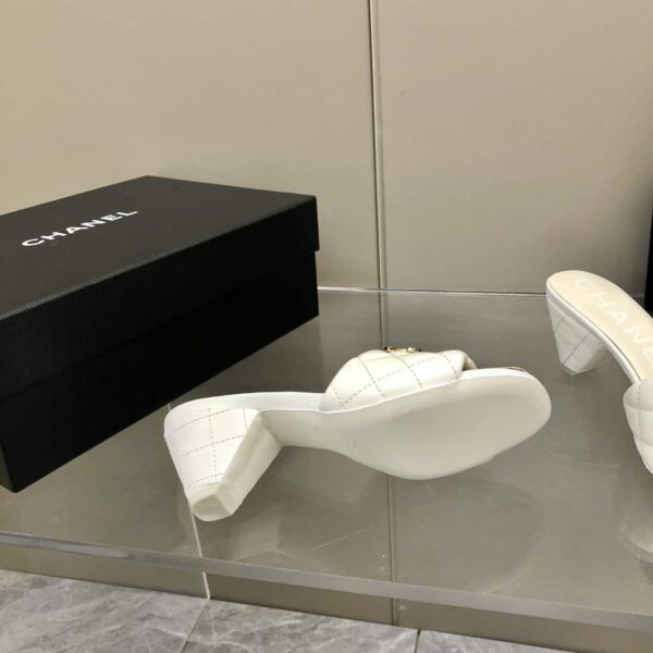 Chanel Mules White For Women, Women's Shoes 2.4in/6.2cm G38820