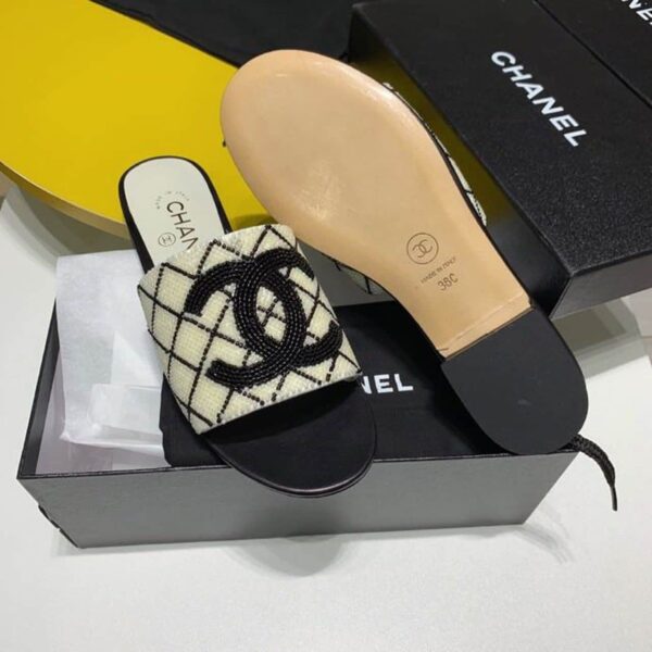 Chanel Mules White For Women, Women's Shoes
