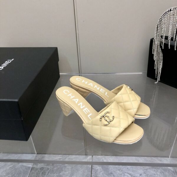 Chanel Mules Yellow For Women, Women's Shoes 2.4in/6.2cm G38820 X01000 0N314