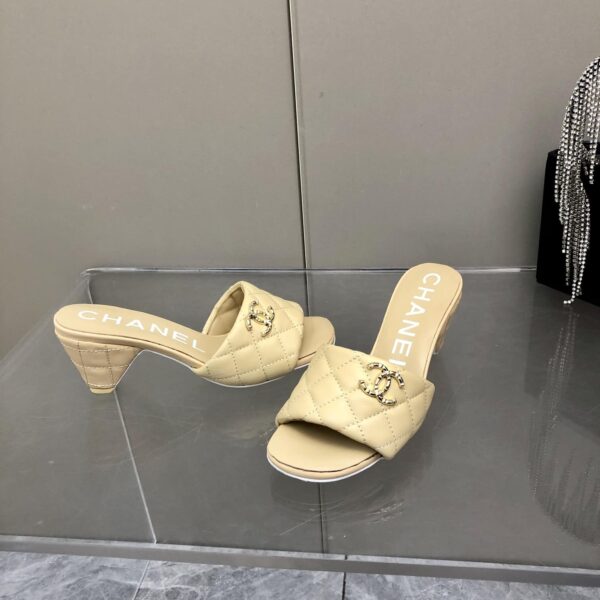Chanel Mules Yellow For Women, Women's Shoes 2.4in/6.2cm G38820 X01000 0N314