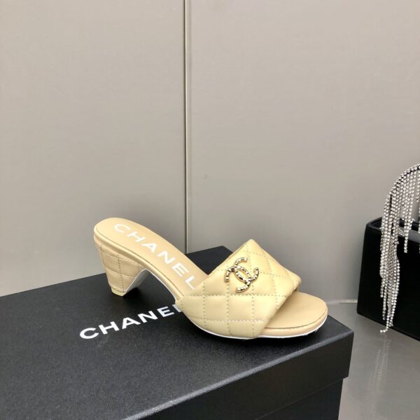 Chanel Mules Yellow For Women, Women's Shoes 2.4in/6.2cm G38820 X01000 0N314