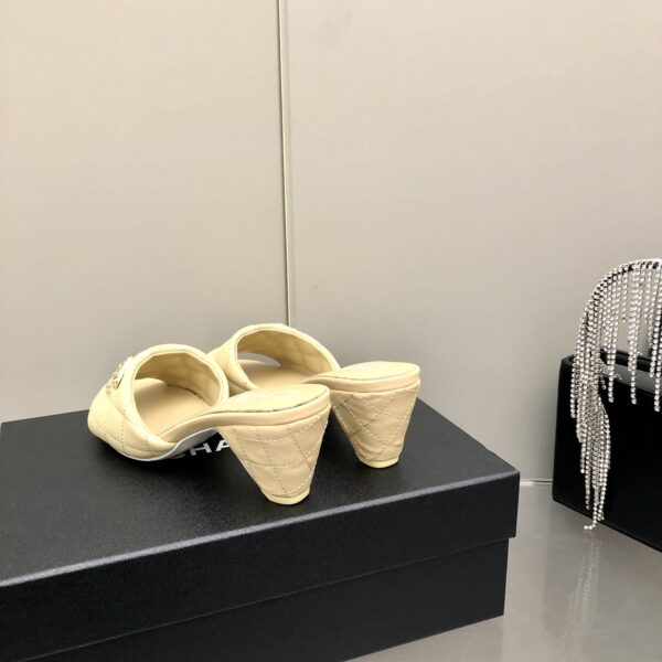 Chanel Mules Yellow For Women, Women's Shoes 2.4in/6.2cm G38820 X01000 0N314