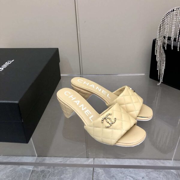 Chanel Mules Yellow For Women, Women's Shoes 2.4in/6.2cm G38820 X01000 0N314
