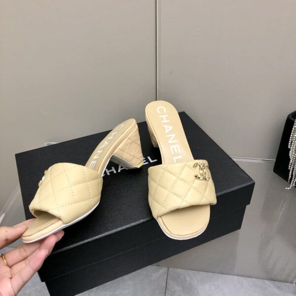 Chanel Mules Yellow For Women, Women's Shoes 2.4in/6.2cm G38820 X01000 0N314
