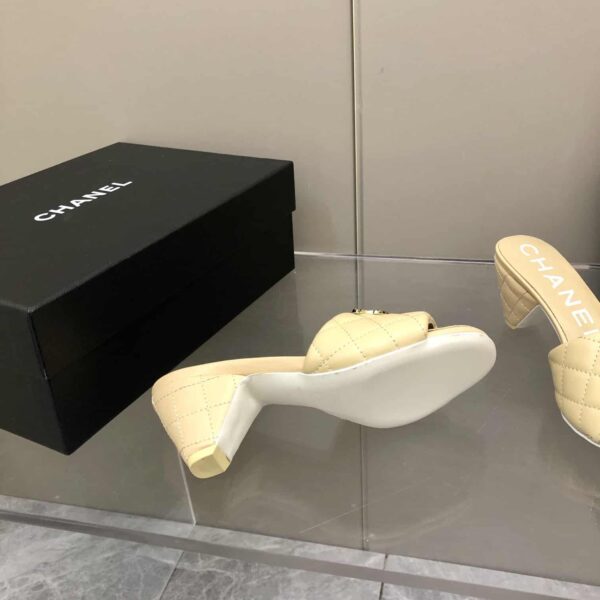 Chanel Mules Yellow For Women, Women's Shoes 2.4in/6.2cm G38820 X01000 0N314