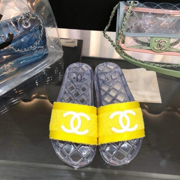 Chanel Mules Yellow For Women, Women's Shoes