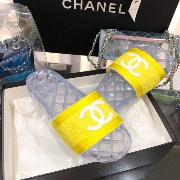 Chanel Mules Yellow For Women, Women's Shoes