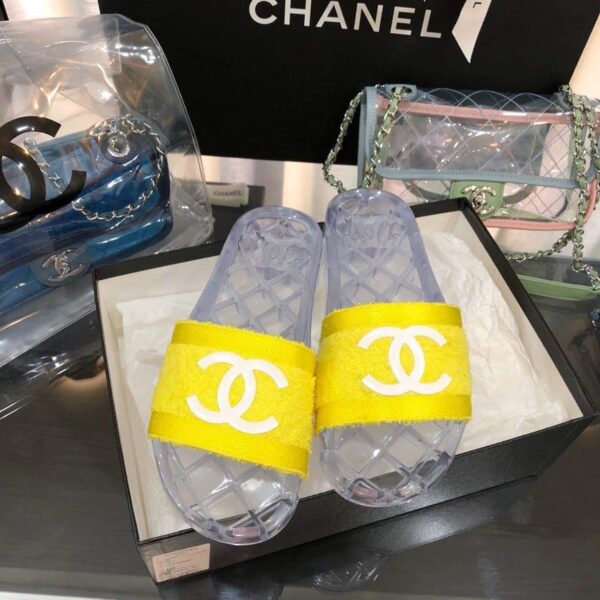 Chanel Mules Yellow For Women, Women's Shoes