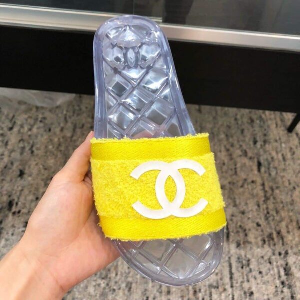 Chanel Mules Yellow For Women, Women's Shoes