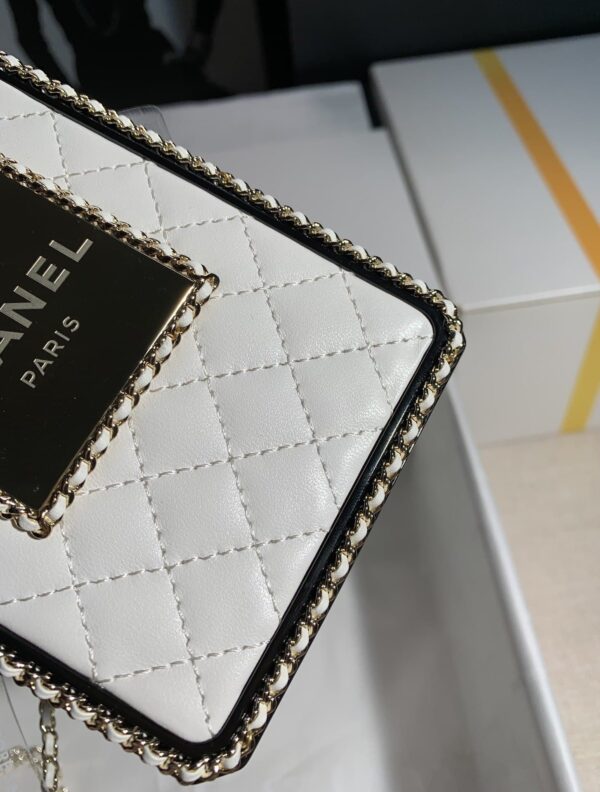 [REP 1:1] Chanel Perfume Bottle Minaudiere White For Women 16cm / 6.3in
