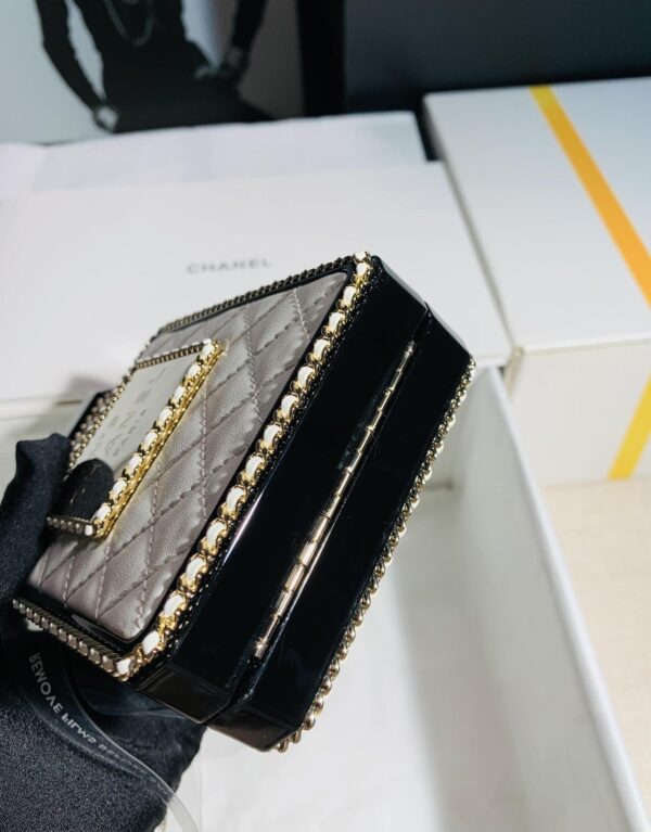 [REP 1:1] Chanel Perfume Bottle Minaudiere White For Women 16cm / 6.3in