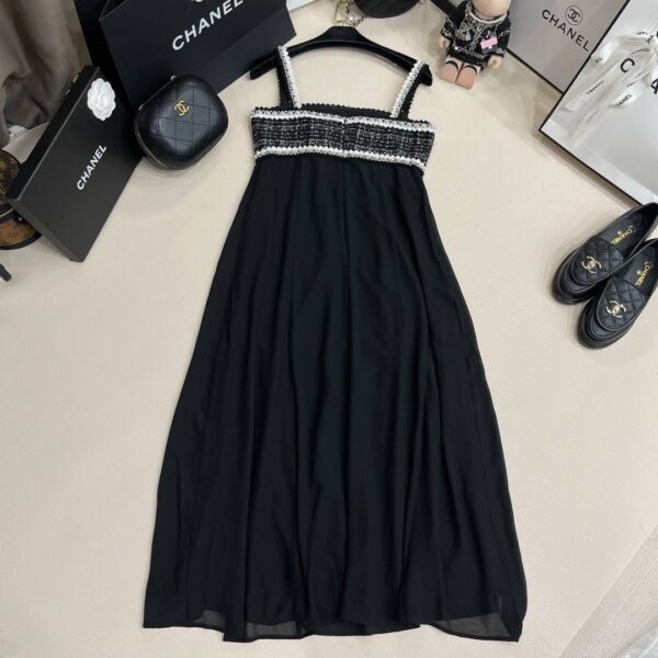Chanel Pinafore Dress Black For Women