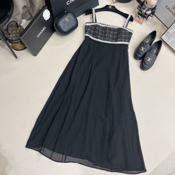 Chanel Pinafore Dress Black For Women
