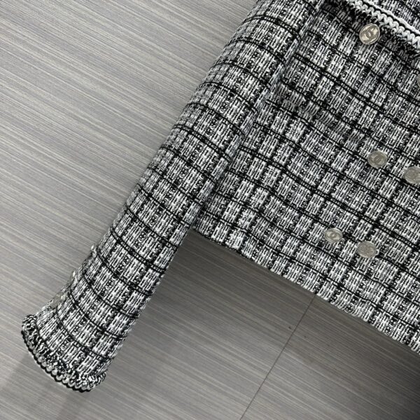 Chanel Plaid Jacket Black For Women