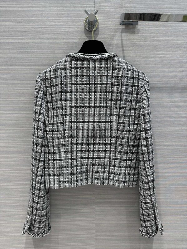 Chanel Plaid Jacket Black For Women