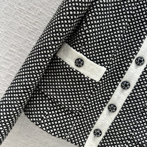 Chanel Polka Dot Jacket Black For Women