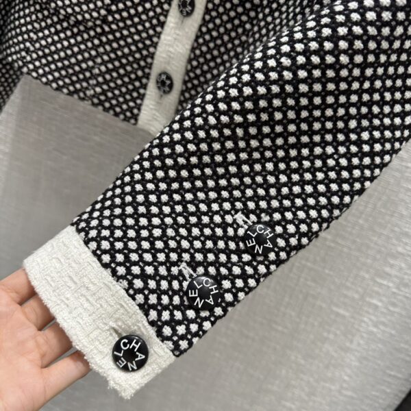 Chanel Polka Dot Jacket Black For Women
