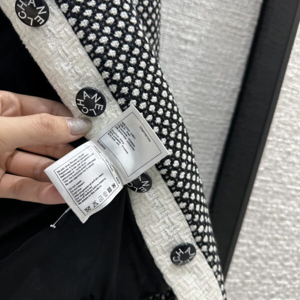Chanel Polka Dot Jacket Black For Women