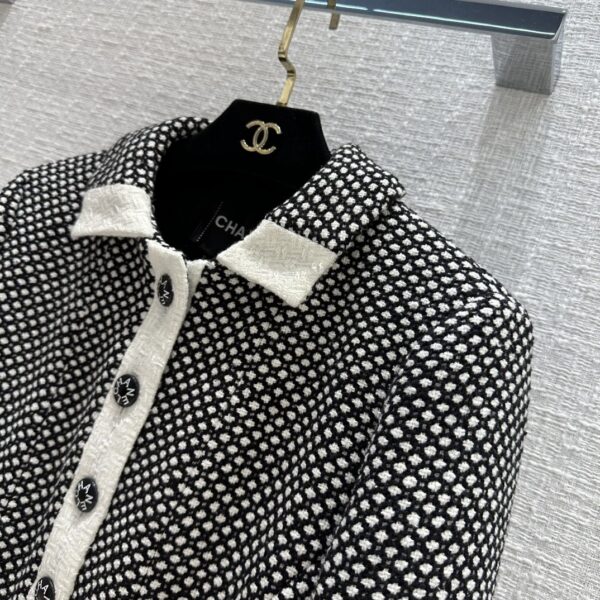 Chanel Polka Dot Jacket Black For Women