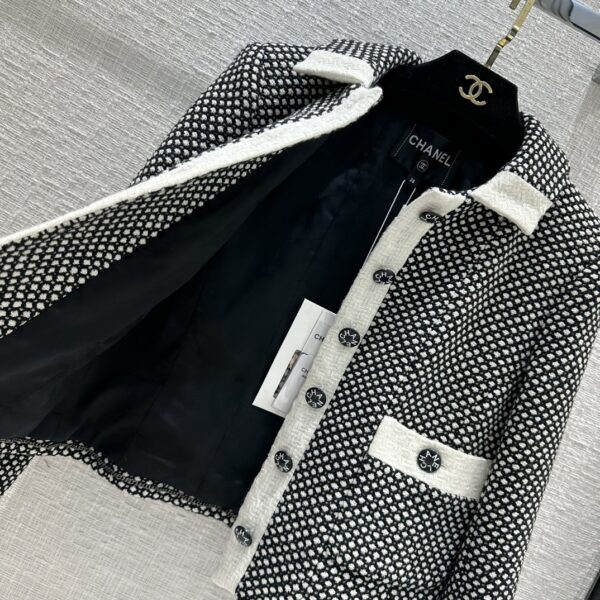 Chanel Polka Dot Jacket Black For Women