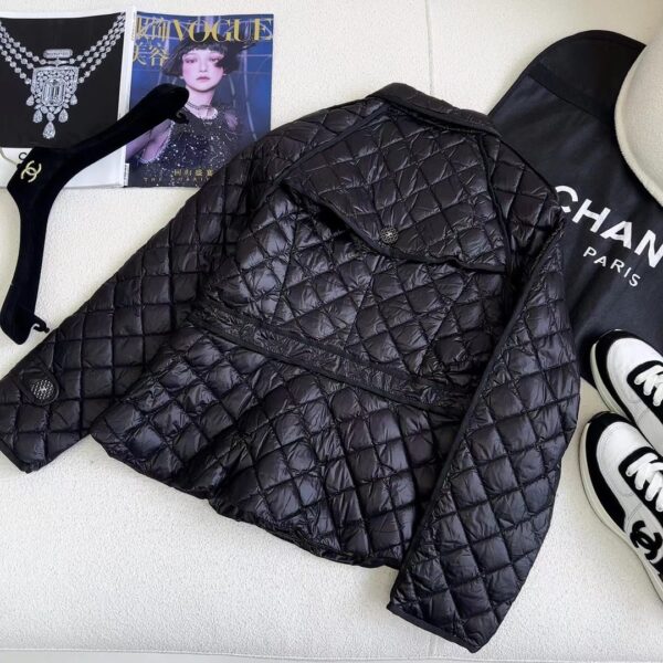 Chanel Quilted Jacket Black For Women
