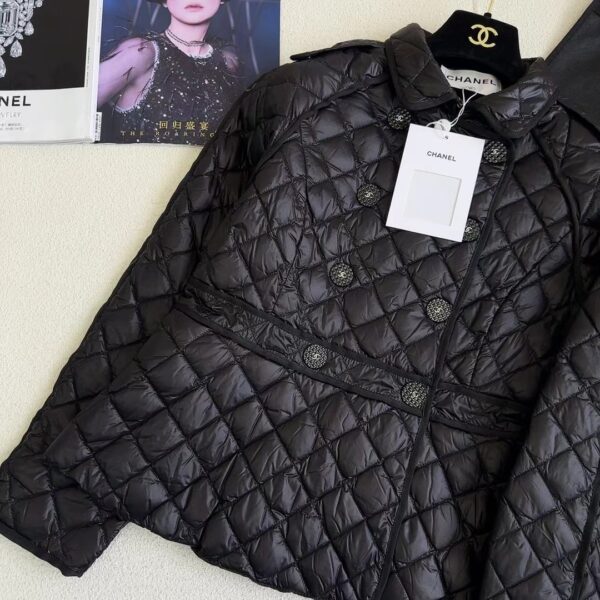 Chanel Quilted Jacket Black For Women