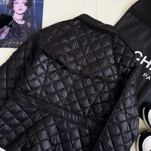 Chanel Quilted Jacket Black For Women
