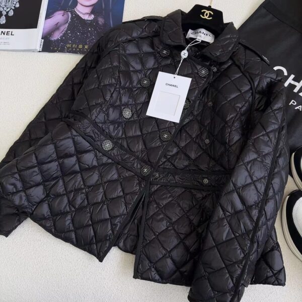 Chanel Quilted Jacket Black For Women