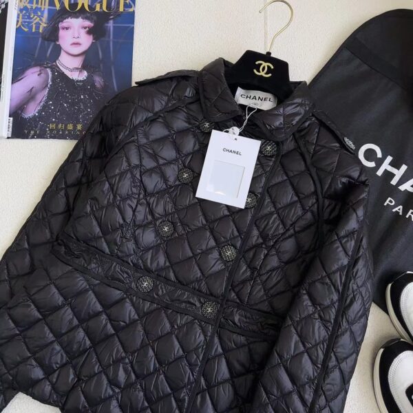 Chanel Quilted Jacket Black For Women
