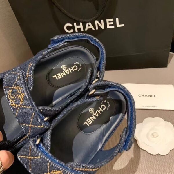 Chanel Sandals Blue For Women, Women's Shoes