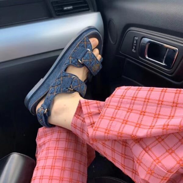 Chanel Sandals Blue For Women, Women's Shoes