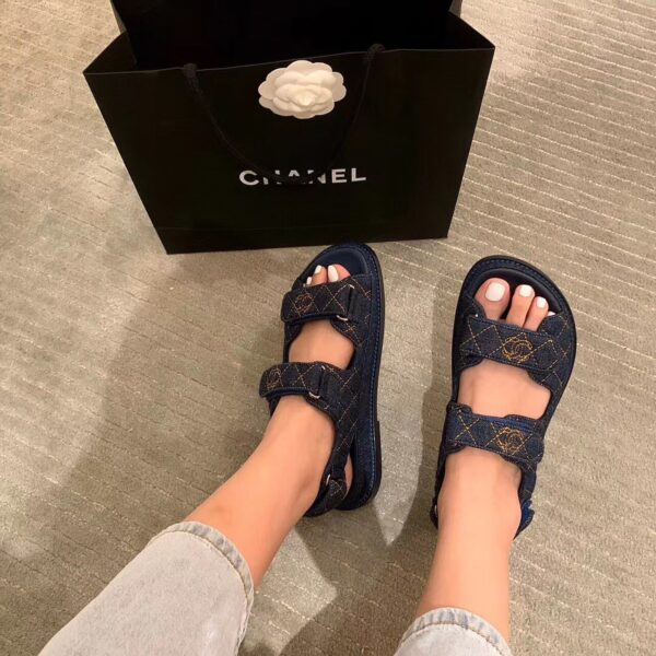 Chanel Sandals Blue For Women, Women's Shoes