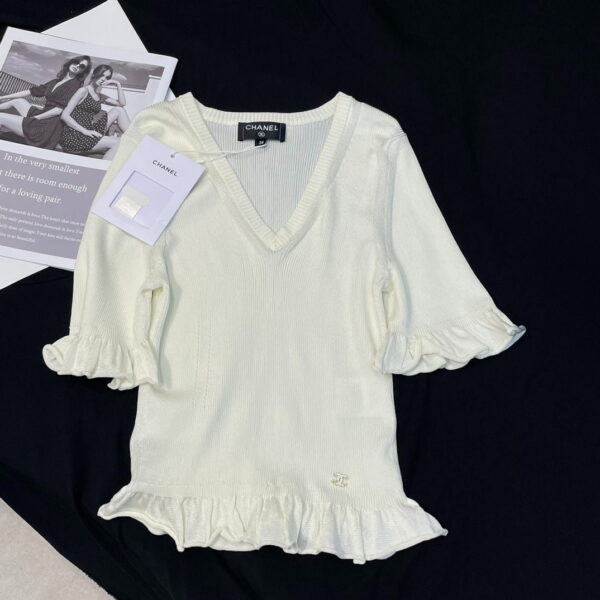 Chanel Short Dress White For Women