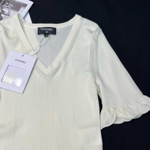 Chanel Short Dress White For Women