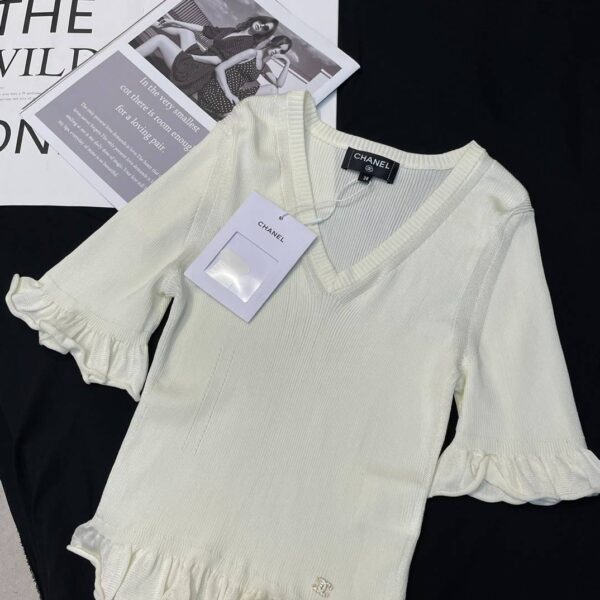 Chanel Short Dress White For Women