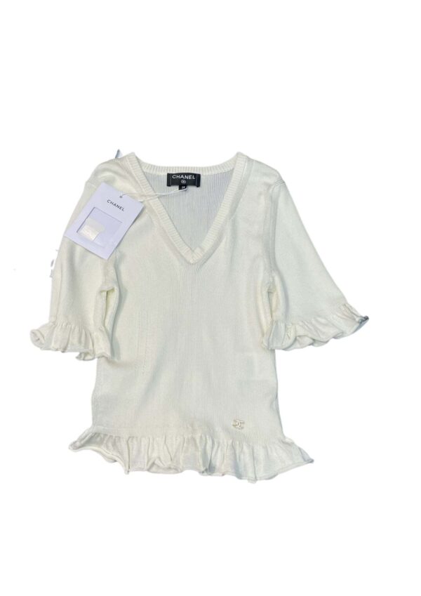 Chanel Short Dress White For Women