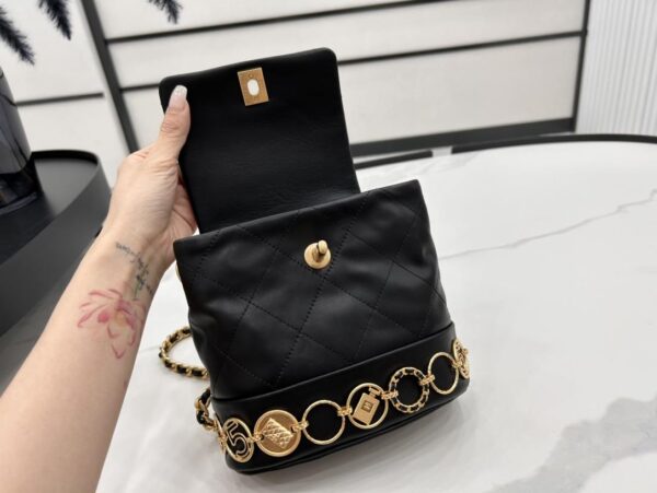 [REP 1:1] Chanel Shoulder Bag Black For Women 18cm / 7.1in AS4275