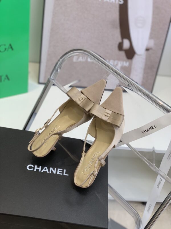 Chanel Slingbacks Beige For Women, Women's Shoes