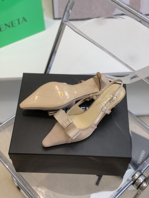 Chanel Slingbacks Beige For Women, Women's Shoes