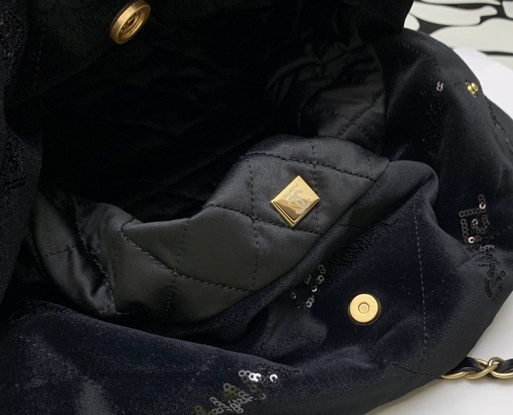 [REP 1:1] Chanel Small CHANEL 22 Handbag Black For Women, Women's Bags 11.8in/30cm