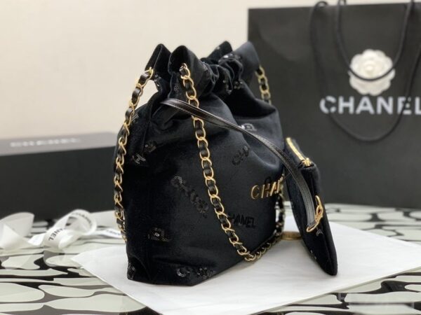 [REP 1:1] Chanel Small CHANEL 22 Handbag Black For Women, Women's Bags 11.8in/30cm