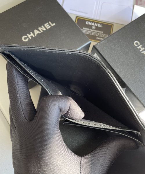 1:1 Replica Chanel Small Classic Flap Wallet Black Bag For Women 10.5cm/4.1in AP0231 Y01295 C3906