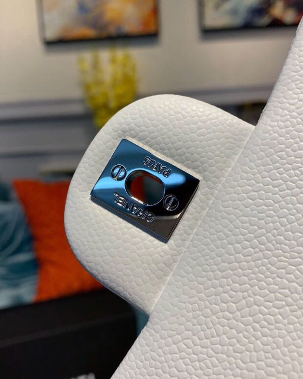 [REP 1:1] Chanel Small Classic Handbag Silver Hardware White For Women, Women's Bags, Shoulder And Crossbody Bags 7.8in/20cm A01113