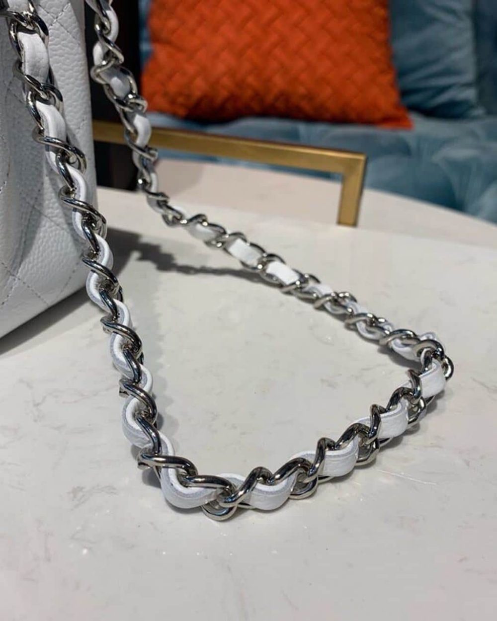 [REP 1:1] Chanel Small Classic Handbag Silver Hardware White For Women, Women's Bags, Shoulder And Crossbody Bags 7.8in/20cm A01113